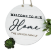 Welcome Home Sign